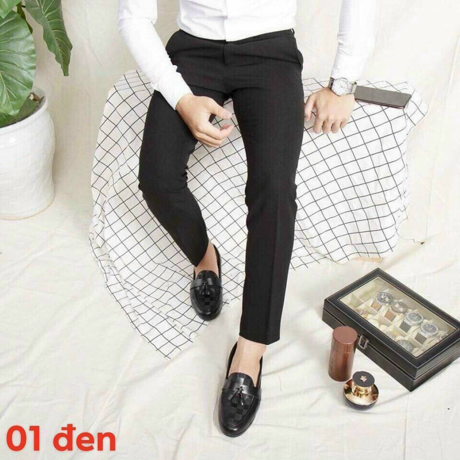 Quần tây âu nam công sở trơn 3 màu mẫu đơn giản phù hợp với mọi độ tuổi sang trọng co giãn nhẹ ống ôm Phươngg Thảo Shop