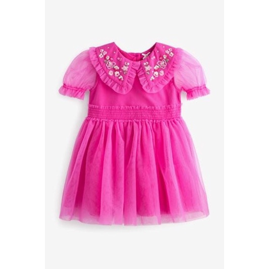 Váy cổ sen thêu Next Authentic (2 màu)