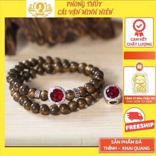 Vòng Tay Trầm Hương Nam Nữ Mix Cùng Đá Ngũ Sắc Hợp Từng Mệnh (size 6mm 8mm)