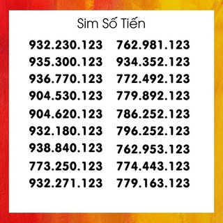Sim mobifone: sim số tiến sim số đẹp - sim tiêu diêu - t31