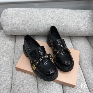 GIÀY MOCA MIUMIU DA BÓNG