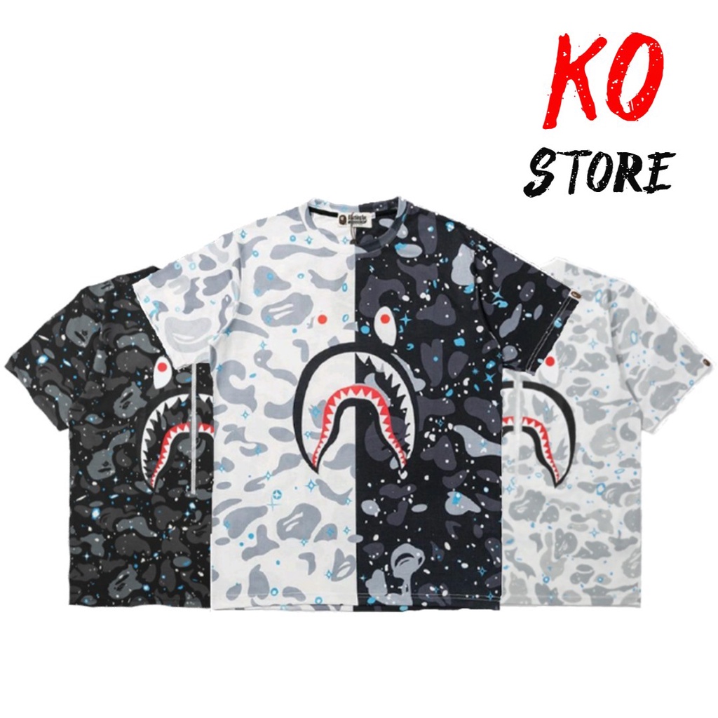 Áo thun Bape Shark zip SS2022, Áo tee Bape T-Shirt Chất liệu Cotton,DuSo.LuxuryStreetwear