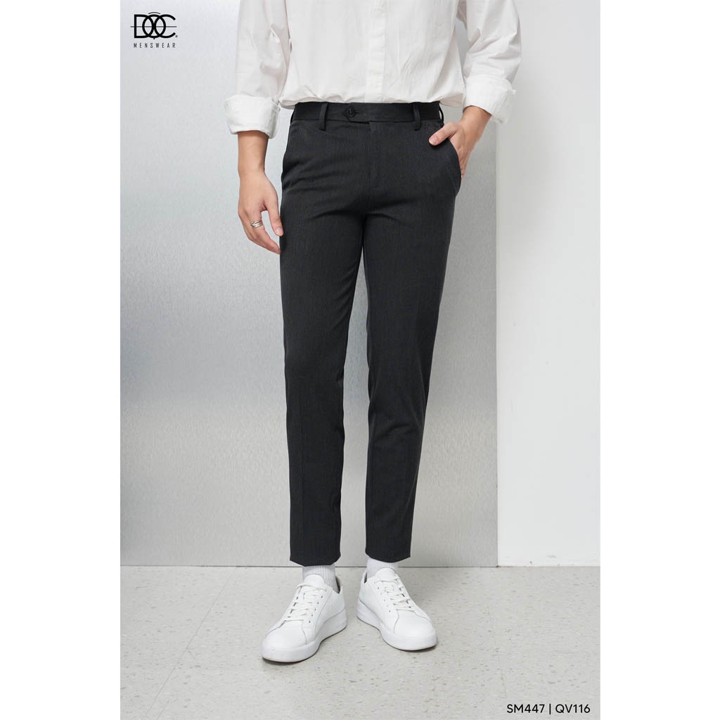 Quần âu nam cao cấp Độc menswear, vải kate co giãn nhẹ chống nhăn form vừa dáng dài quá mắt cá chân - QV116