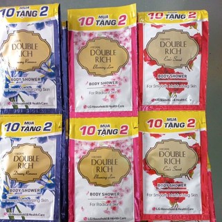 12 gói Sữa tắm trắng da Double Rich ( mẫu mới)
