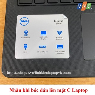 Nhãn Dán Dell Inspiron - màu Trắng