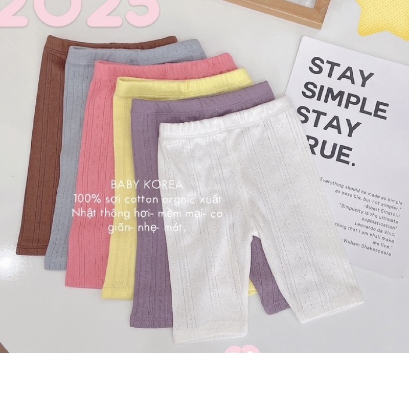 Quần legging lửng thông hơi xuất Nhật bé gái