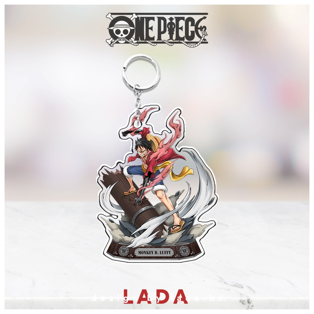 Móc khóa acrylic anime One Piece Đảo Hải Tặc, móc khóa chibi hoạt hình phụ kiện quà tặng độc đáo