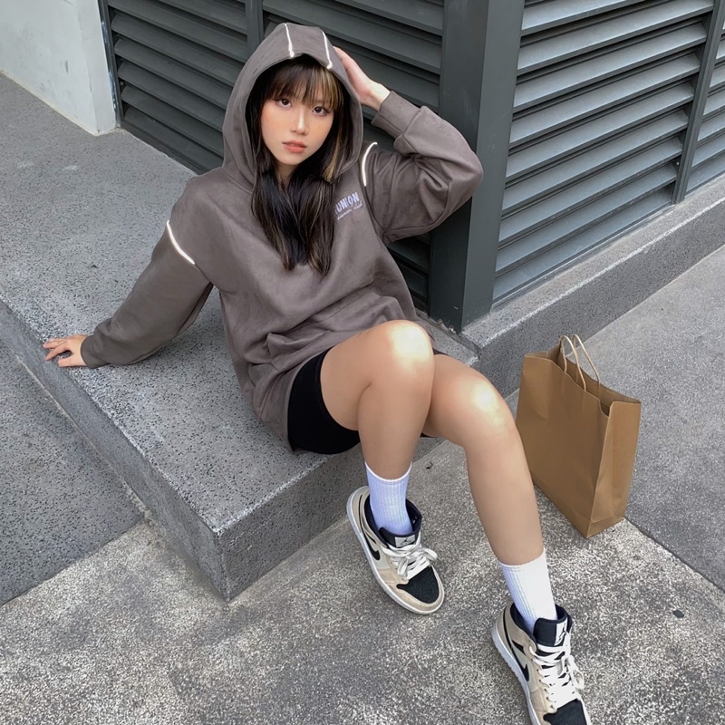 Áo hoodie da lộn Reunion