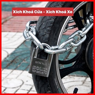 Dây xích inox 304 khoá cửa - khoá xe