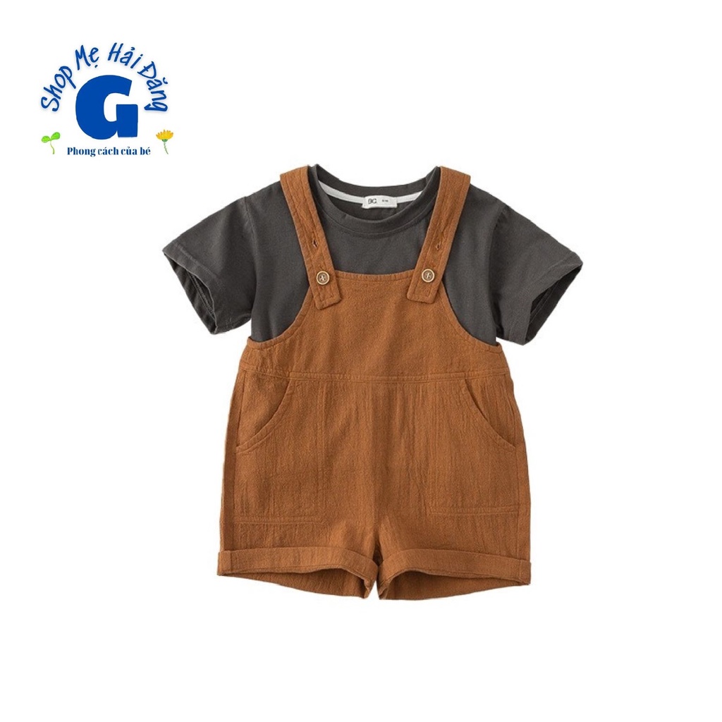 Quần yếm cho bé, quần yếm đũi cho bé, MẸ HẢI ĐĂNG SHOP kids, chất đũi dày dặn hàng Quảng Châu loại 1