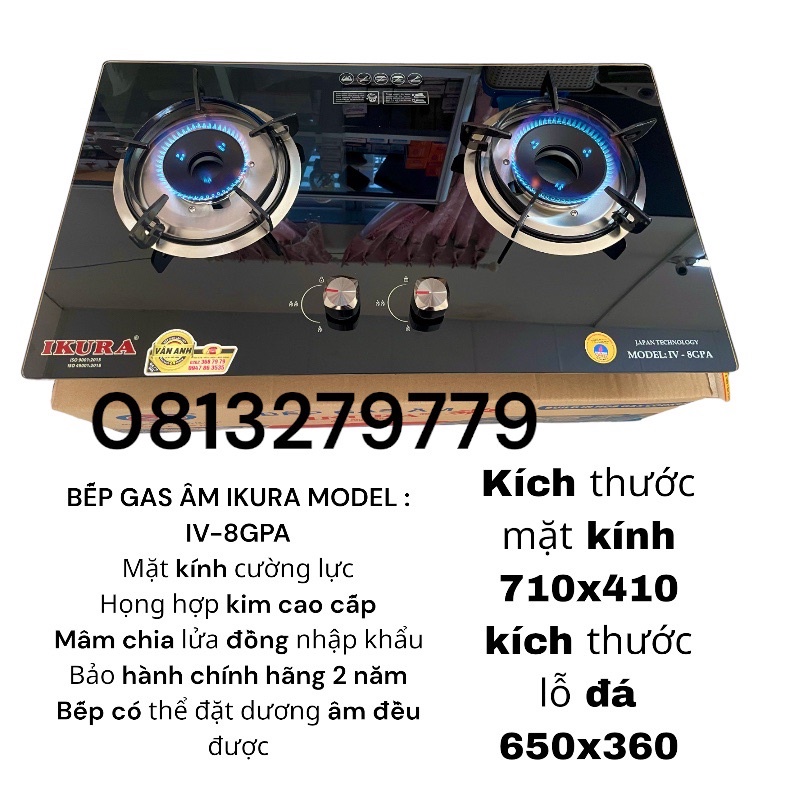BẾP GAS ÂM CƠ IKURA IV-8GPA
