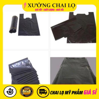 [1kg] Túi nilong đen hai quai Đen nhám , bọc xốp , đóng hàng , đựng rác , phụ kiện du lịch