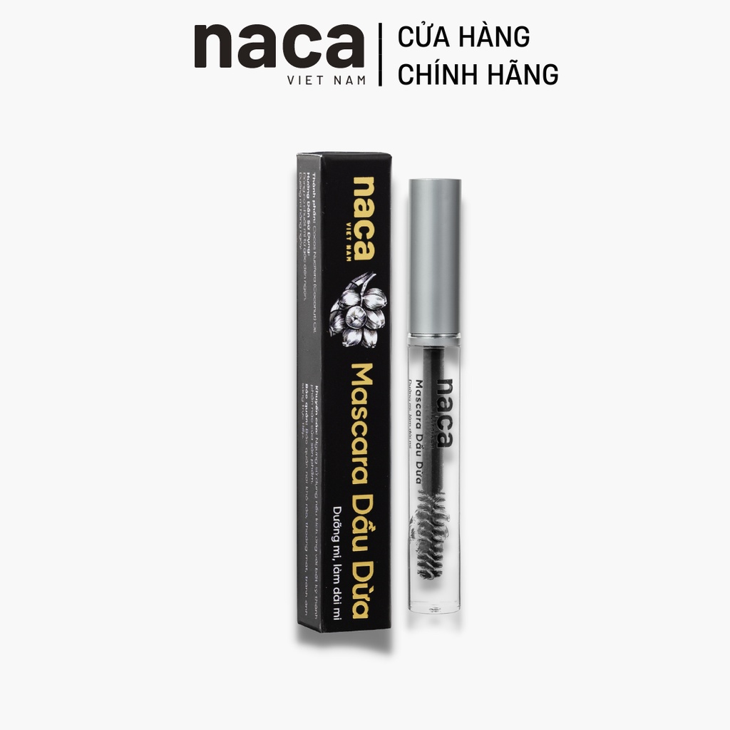 Mascara Dưỡng Mi Dài Và Mượt Naca Việt Nam Giúp Làm Dài Mi Từ Dầu Dừa Nguyên Chất 10ml\