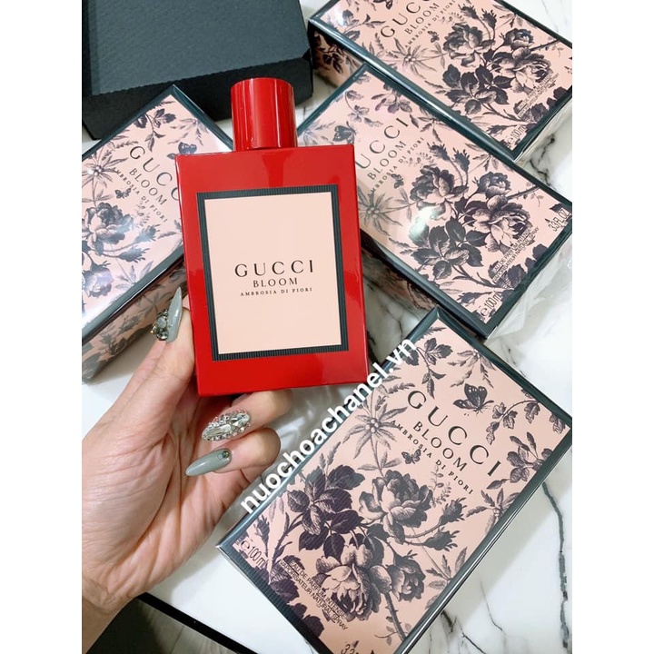 Nước Hoa Nữ Gucci Bloom Đỏ Ambrosia Di Fiori chính hãng Thơm Lưu Hương Lâu Quyến Rũ Nữ Tính Sang Trọng Tinh Tế