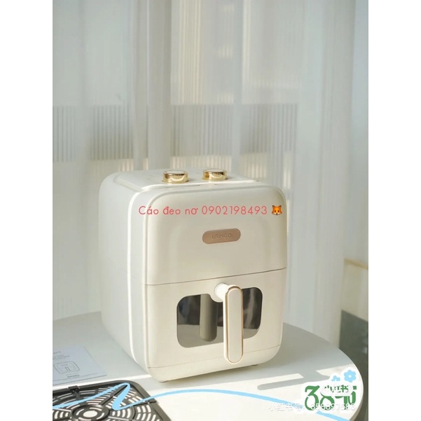 Nồi Chiên Không Dầu URINDGO Cao Cấp Dung Tích 6L Mẫu Mới Nhất 2023 Bảo Hành 12 Tháng - Cáo Đeo Nơ