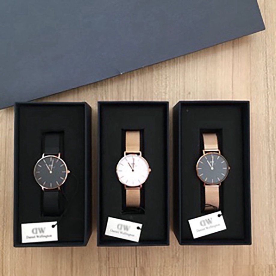 Đồng hồ nam nữ DW dây lưới thép đan trẻ trung sang trọng - bảo hành 12 tháng