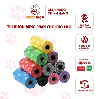 Túi Nilon Hốt Phân Cho Chó Mèo Tiện Lợi - 1 Cuộn(Cuộn 15 túi)