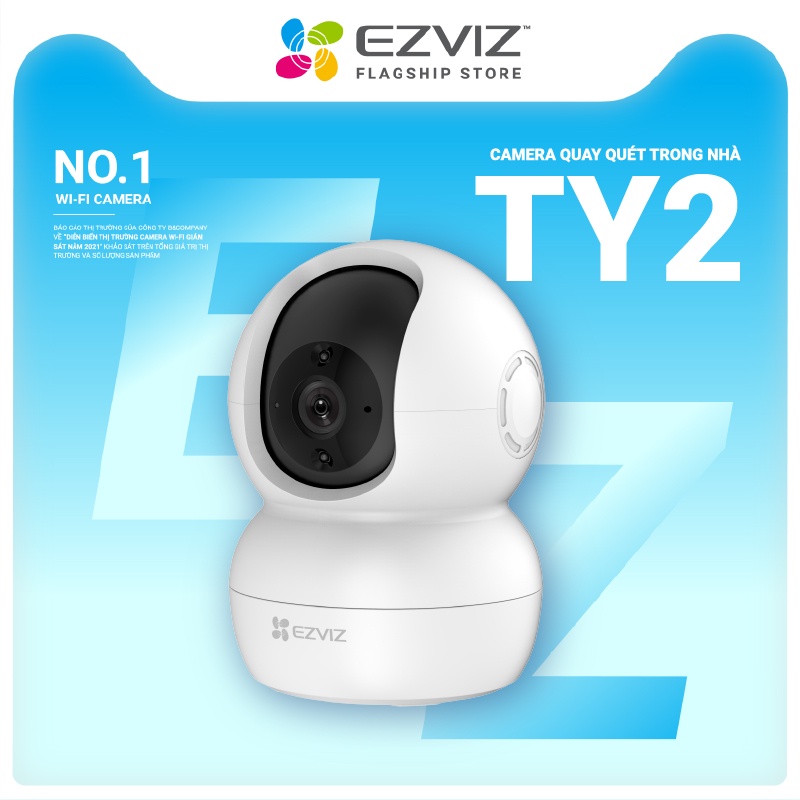 Camera WI-FI EZVIZ TY2 Trong nhà 1080P (Nâng cấp từ C6N, TY1), Quay Quét 360 Độ