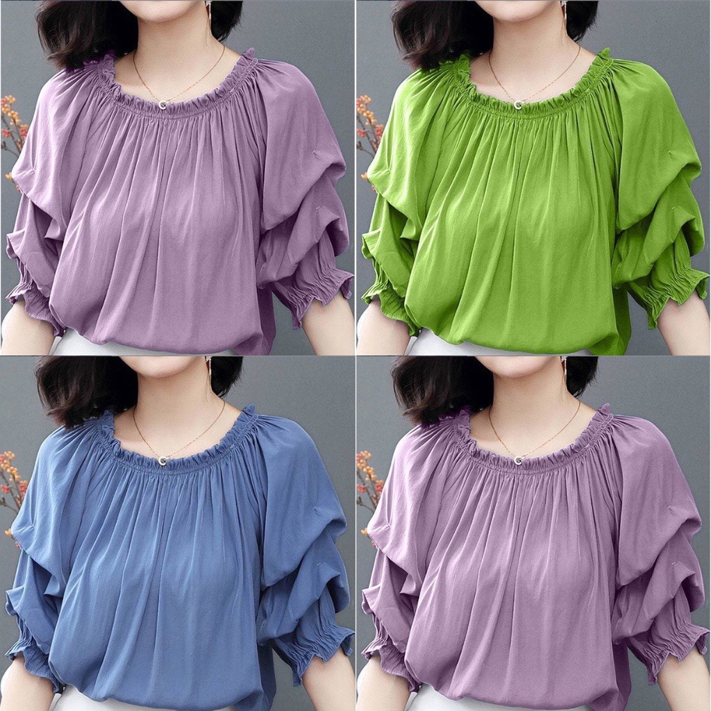 Áo Bánh Bèo Nữ, Áo Bánh Bèo, Áo Kiểu Nữ Đẹp, Áo Tay Lỡ, Phồng.