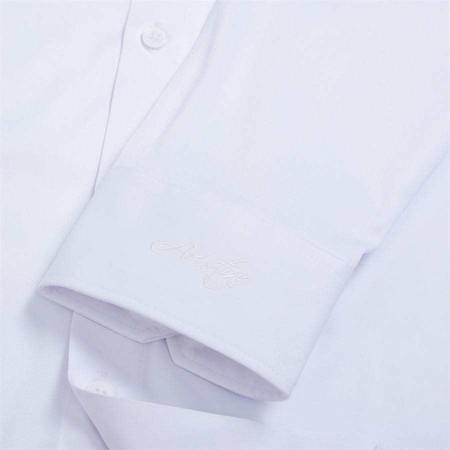 [MẪU MỚI] Áo sơ mi nam dài tay ARISTINO màu trắng đơn giản, tinh tế, chất liệu mềm mại, thoải mái - ALSR28