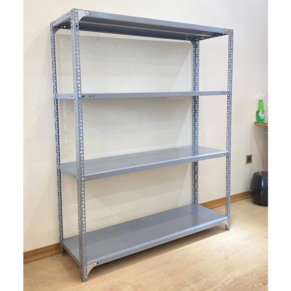 Kệ sắt v lỗ 4 tầng cao 1m5 x dài 1m2 x rộng 30