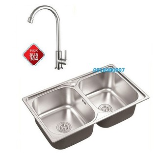 Chậu rửa chén inox HT - Chậu rửa, bồn rửa chén bát 2 hộc
