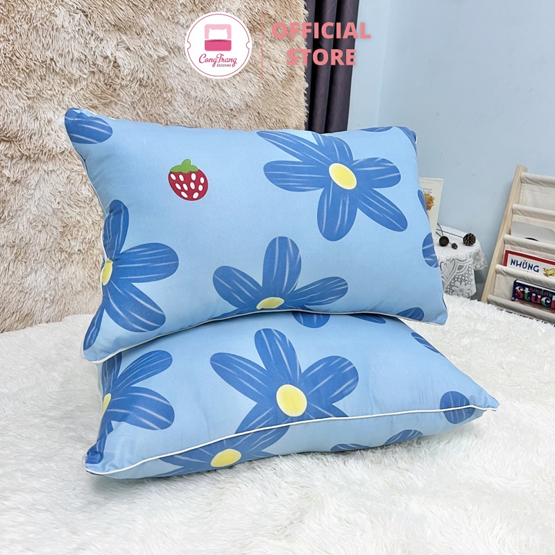 Ruột gối đầu, ruột gối nằm ép hơi, bông gòn tinh khiết nhiều 20 mẫu (Size 45cm x 65cm) - Đảm Bảo Không Xẹp