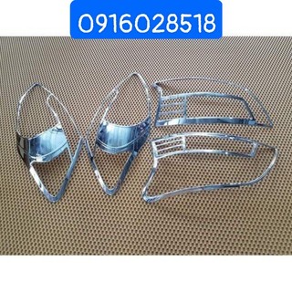 Ốp viền đèn pha hậu toyota vios 2008 2009 2010 2011 2012 2013 op den trước sau, mạ crom loại tốt bền