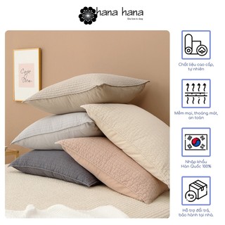 Áo gối Hana Hana kháng khuẩn có chần cao cấp Hàn Quốc 50x70cm