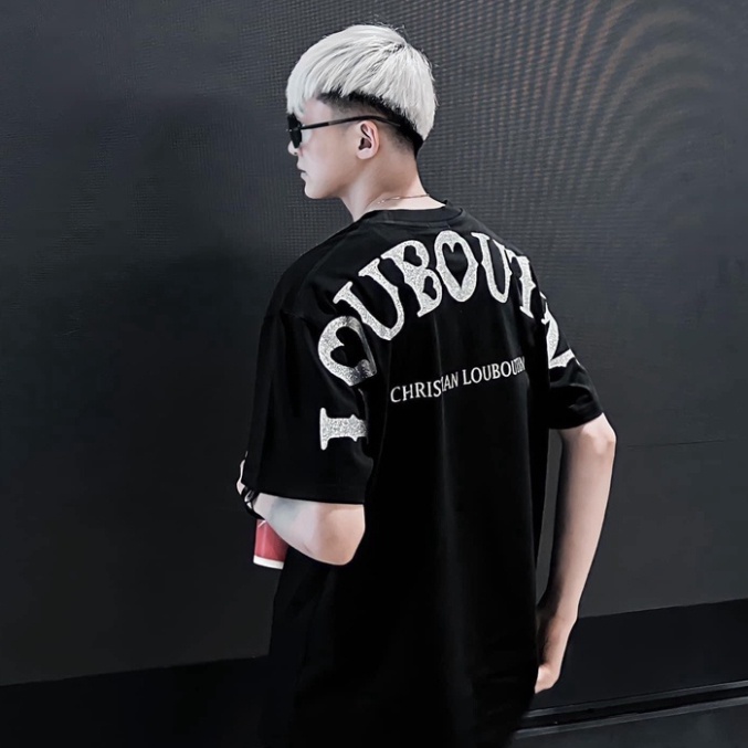 Áo Thun ,Phông Louboutin In Nhủ Kim Tuyến Siêu Cấp Vải Cotton100% Chuẩn Chi tiết Hãng