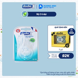 Bộ núm ti dẹt Dodie cho bé trên 6 tháng