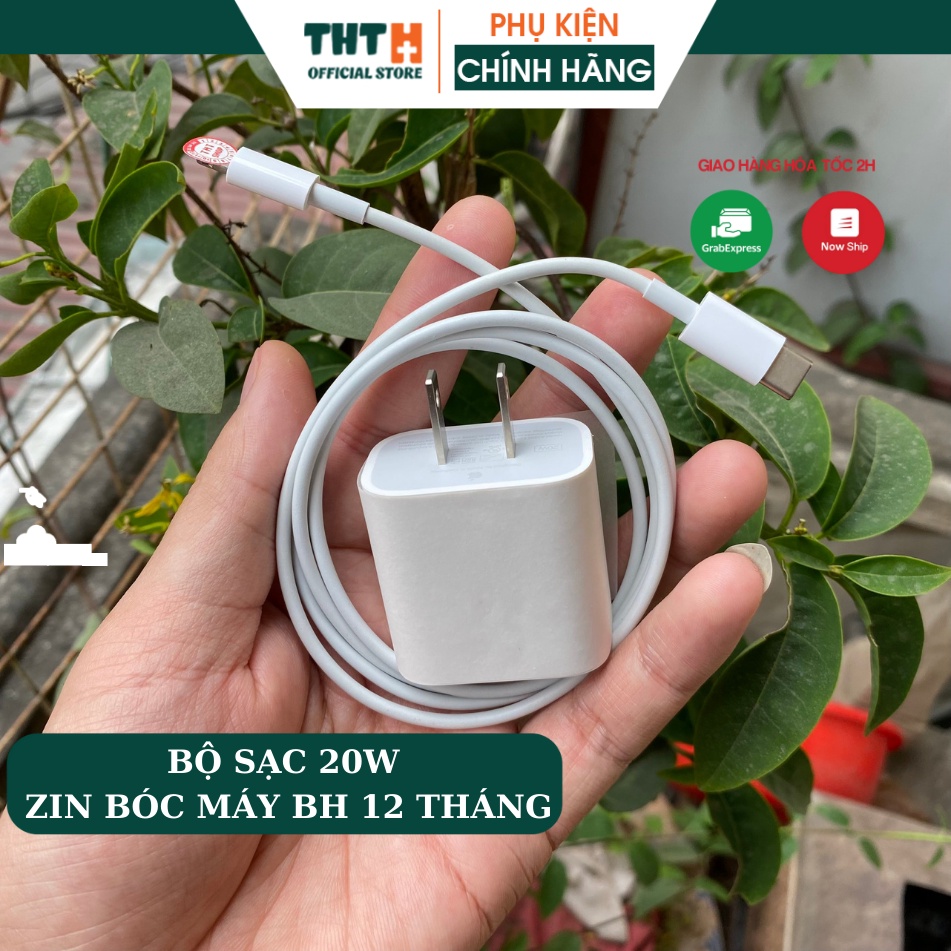 Bộ sạc 20w chính hãng, sạc nhanh PD 3.0 cho điện thoại và Tablet Táo Khuyết