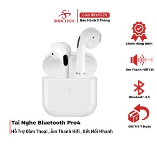 Tai nghe bluetooth 5.0 không dây mini pro4 tws tai nghe nhét tai nhỏ gọn
