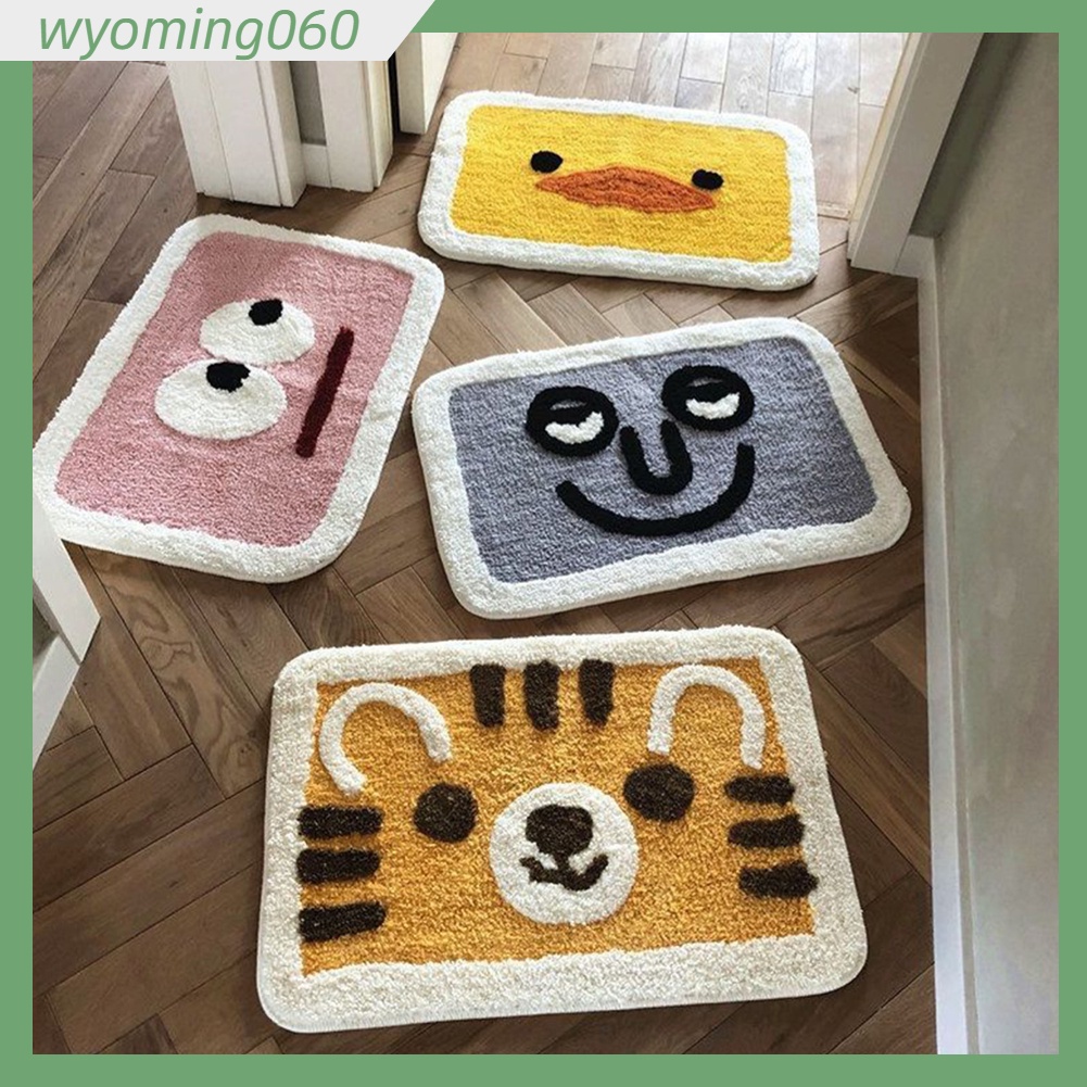 [Hàng Sẵn] Thảm Nhà Tắm Thảm Chống Trơn Trượt Cửa Thảm Phòng Ngủ Dễ Thương Thảm Cửa Hộ Gia Đình Hút Chăn Nước Thảm Sàn Nhà Tắm【Wyoming060】
