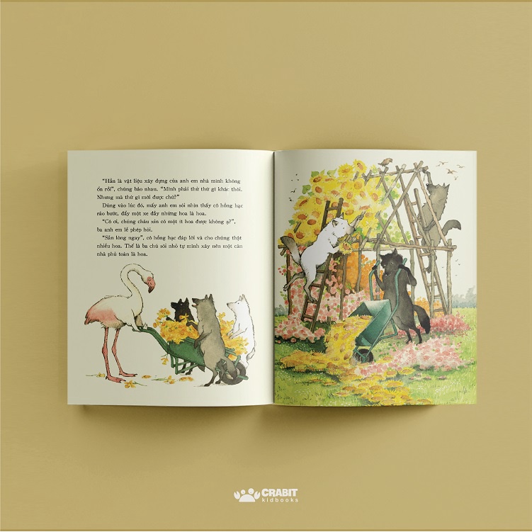 Sách - Ba chú sói con và gã heo mập xấu xa - Crabit Kidbooks - dành cho trẻ 5+