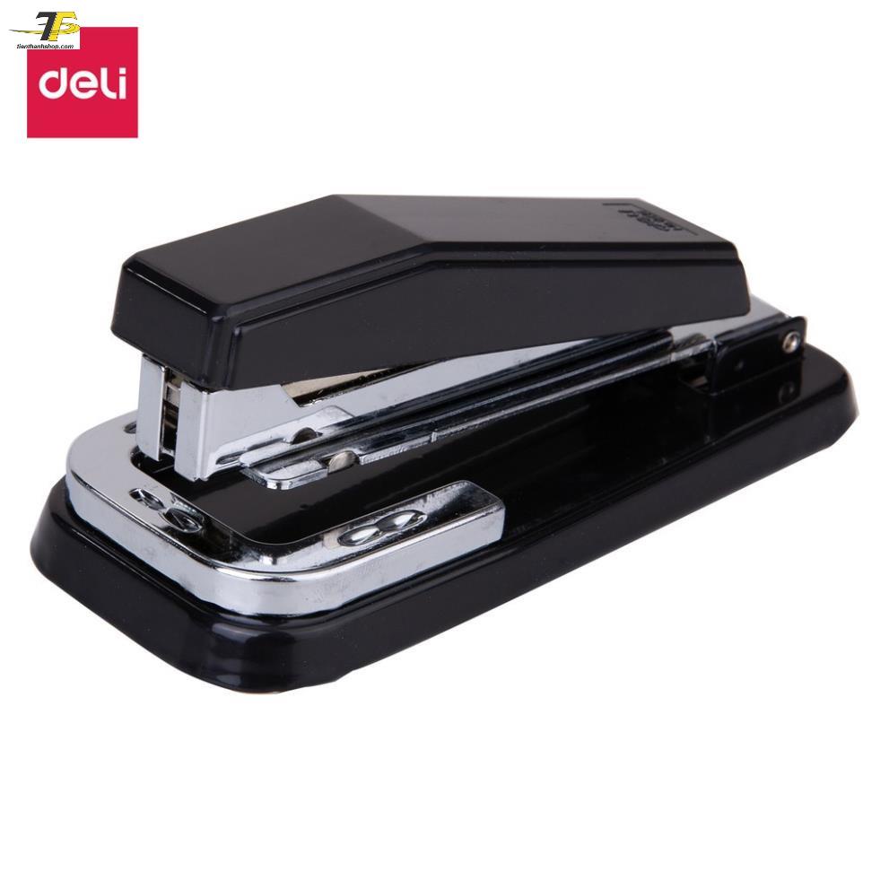 Dập ghim xoay 3 chiều 25 trang - Deli 414  Ghim phù hợp: 24/6 hoặc 26/6