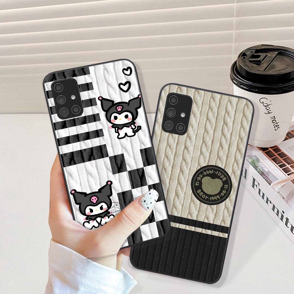 Ốp lưng Samsung A21s / A31 / A51 / A71 in hình họa tiết len Lucky Bunny,Bear,Smile