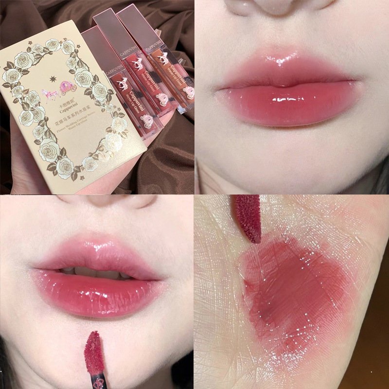 Son môi ❤️𝑭𝒓𝒆𝒆𝒔𝒉𝒊𝒑❤️ Son Môi Cappuvini Princess Carriage Series Dưỡng Ẩm Lâu Trôi Chống Thấm Nước Có 9 Màu