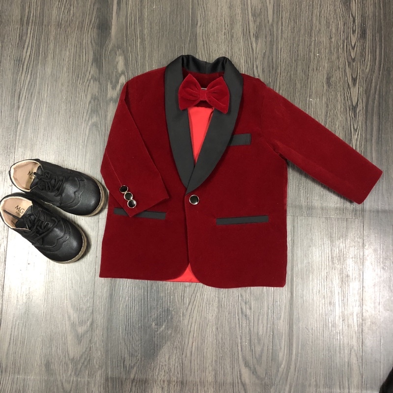 Vest Nhung Cho Bé Trai