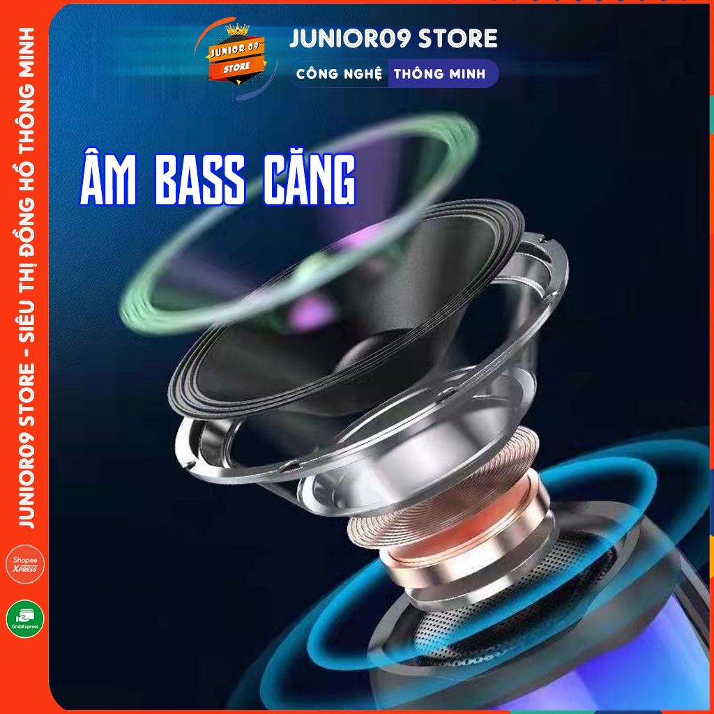 Loa Bluetooth JBL Pulse Pro, Loa Bluetooth Mini Bass Mạnh Có Đèn Led Theo Nhạc, Âm Thanh Vòm 360, Pin Cực Khoẻ Junior09