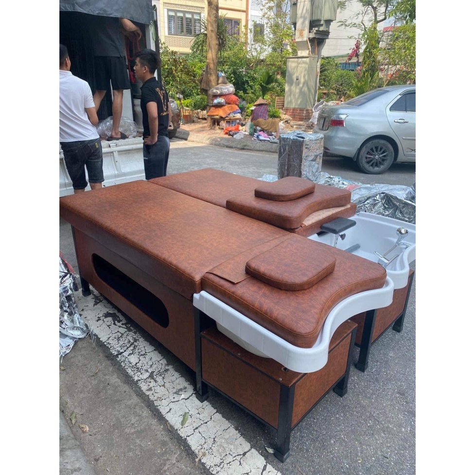 Giường gội đầu 2in1 - Hàng sẵn, Đủ Mẫu, Giá Tại XƯỞNG shop chỉ bán theo đơn seup SPA  KO BÁN LẺ