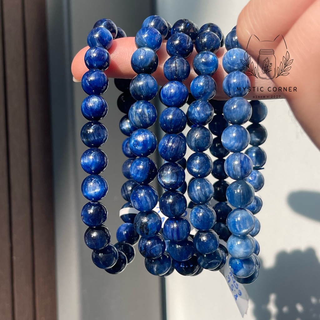 Vòng tay đá phong thuỷ KYANITE tự nhiên size 8.5li