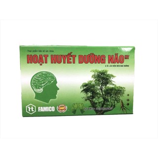 Hoạt huyết dưỡng não Hà nội Famico Hộp 100 viên bao đường