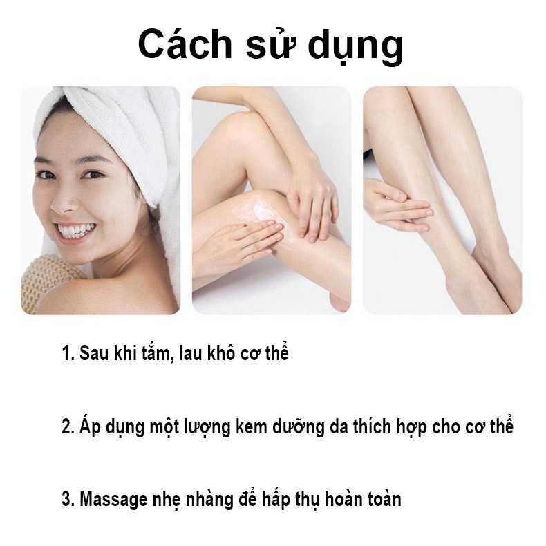 Sữa Tắm làm trắng da 260ml,Làm trắng cơ thể nhũ tương dưỡng ẩm Chăm sóc da Cải thiện da xỉn màu