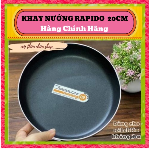 Khay nướng bánh chống dính, làm đồ ăn dùng cho nồi chiên không dầu - Khay chống dính nồi chiên không dầu Rapido