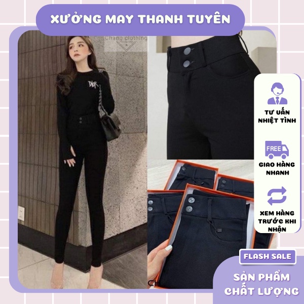 Quần tregging legging cạp cao tôn dáng chất Umi Hàn đanh mịn- dày dặn hàng V.N.X.K đủ size 43 - 65kg, quần chữ H
