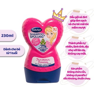 Dầu Gội Xả Cho Bé Rosalea 2in1 Bubchen Prinzessin Rosalea Đức 230ml