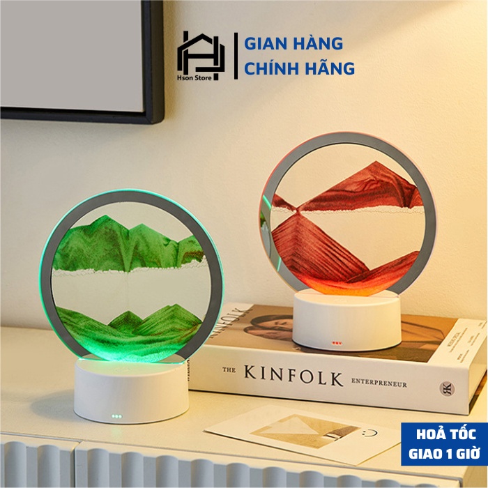 Tranh cát chuyển động 3D có đèn led, tranh cát nghệ thuật đế cảm biến đổi 7 màu làm đèn ngủ ba chiều, quà tặng cao cấp | BigBuy360 - bigbuy360.vn