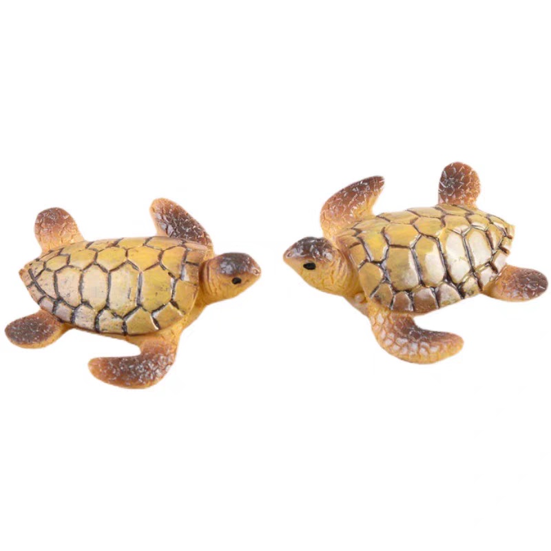 Mô hình con rùa biển kích thước 3x3,5cm  trang trí tiểu cảnh terrarium M2073