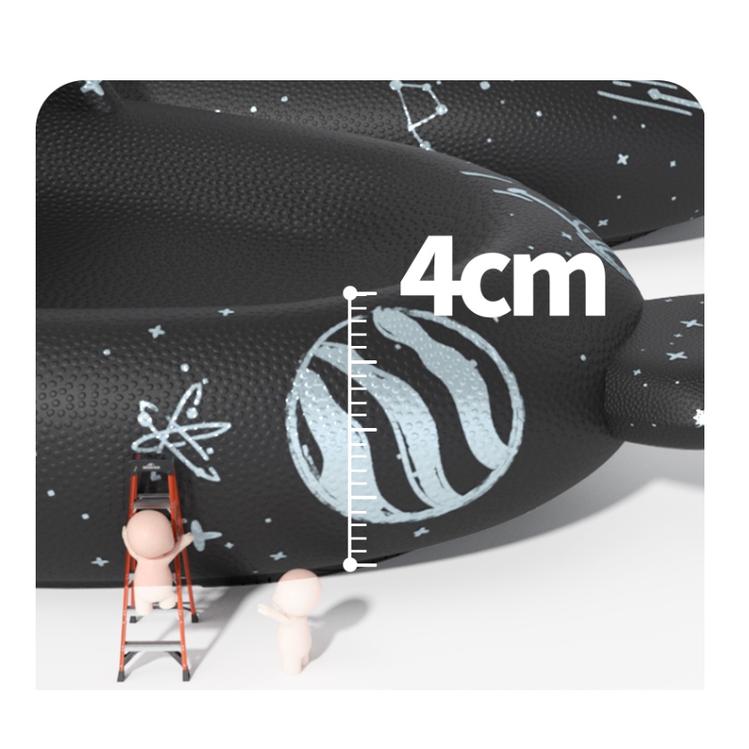 Dép Cá Mập Phi Hành Gia đế cao 4cm loại 1 dễ thương size lớn cho nam nữ phong cách ulzzang hottrend